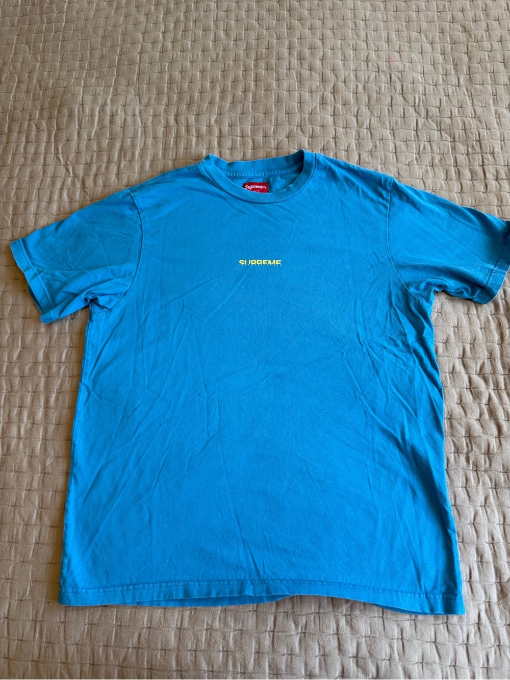 Supreme Internationale Blue T-Shirt Size Medium